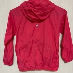 モンベル montbell ウインドブラストパーカー　ピンク　130センチの画像