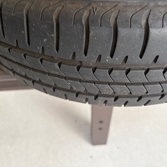 155/65/13BSラジアルタイヤ、アルミホイールの画像