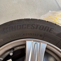 155/65/13BSラジアルタイヤ、アルミホイールの画像
