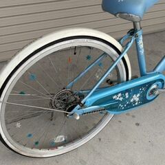 ブリジストン　信頼のBAA　24インチ　子供用自転車　水色　引き取り：田川郡香春町の画像