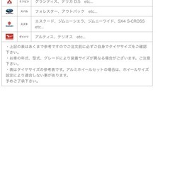 スノータイヤ新品の画像