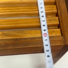 パン屋使用 木製什器 パン陳列台／約60×40cm スノコ棚タイプ｜まとめ買い可（全2個）の画像