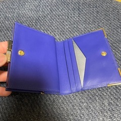 Pierre Cardin 二つ折り財布 紫の画像
