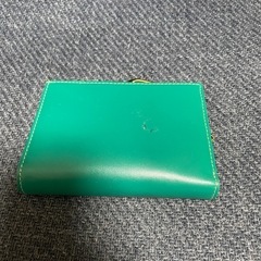 ターコイズ レザー 二つ折り財布の画像