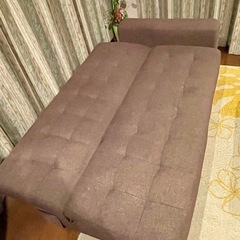 ソファ ベッド 引き出し付きの画像