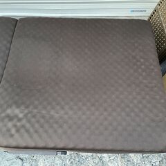 ★ 折りたたみ ベッド ニトリ ダブルメッシュ 2 ダークブラウン NITORI W95xD193xH37cmの画像