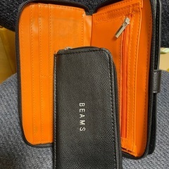 BEAMS ブラック 長財布の画像