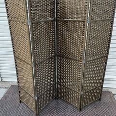 ★ アジアンテイスト パーティション H148xD40cm 4枚組 間仕切り 仕切り 目隠しの画像