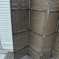 ★ アジアンテイスト パーティション H148xD40cm 4枚組 間仕切り 仕切り 目隠しの画像