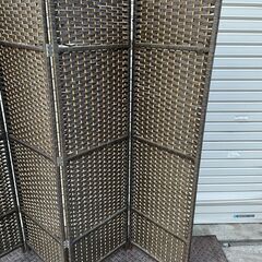 ★ アジアンテイスト パーティション H148xD40cm 4枚組 間仕切り 仕切り 目隠しの画像