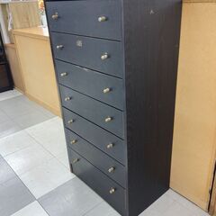 ★リユースのサカイ千葉中央店★  チェスト 黒系 H116×D39×W60 クリーニング済み TC5811の画像
