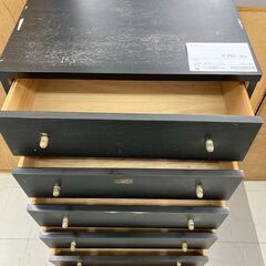 ★リユースのサカイ千葉中央店★  チェスト 黒系 H116×D39×W60 クリーニング済み TC5811の画像