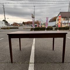 日進木工 nissin 伸長式ダイニングテーブル ダークブラウンの画像