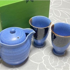 新品　aito ポット付き　四季の器　ペアカップ　紺碧　セットの画像