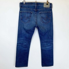 AG-ED DENIM エイジド MATCHBOX デニムパンツ ストレッチ  31 ダメージ加工 ジーンズ スリムストレート マッチボックス メンズ エージーの画像