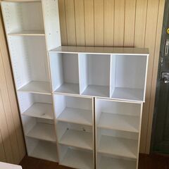 【値下げ】オフィス家具セット（ホワイト組合わせ）の画像