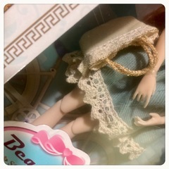 ꒰未開封꒱ブルーベース ドール 緑 人形 夢可愛い インテリア雑貨❷の画像