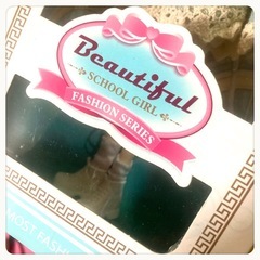 ꒰未開封꒱ブルーベース ドール 緑 人形 夢可愛い インテリア雑貨❷の画像