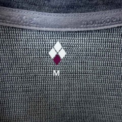 【未使用】モンベル メリノウール プラスアクション ジップネック M グレー 1114440 レディース mont-bellの画像