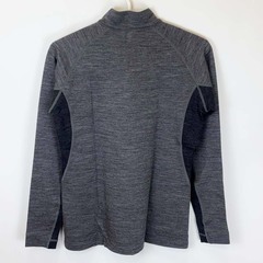 【未使用】モンベル メリノウール プラスアクション ジップネック M グレー 1114440 レディース mont-bellの画像