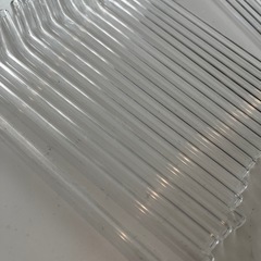 ガラス製ストロー21本　什器の画像