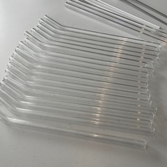 ガラス製ストロー21本　什器の画像