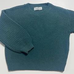H&M キッズ130cmニートセーター‪💚緑の画像