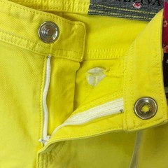 【未使用】LADIVA ラディーバ スキニー パンツ ボトムス ストレッチ ラクラク L イエロー VL710-128 レディース エドウイン EDWINの画像