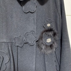 美品　AND NEW YORK ブラック 黒 コート　Sの画像