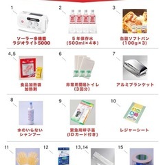 防災セット　地震たいさく対策の画像