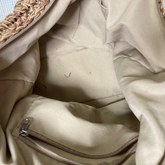 ラフィア風トートバッグ　大容量の画像