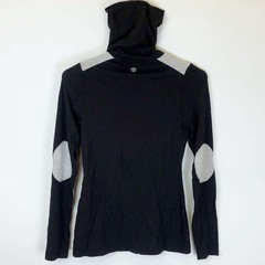 NOEL ASMAR ノエルアスマール ハイネック ライディングシャツ XS ブラック レディース 乗馬 馬術の画像