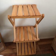 折り畳み木製ラックの画像