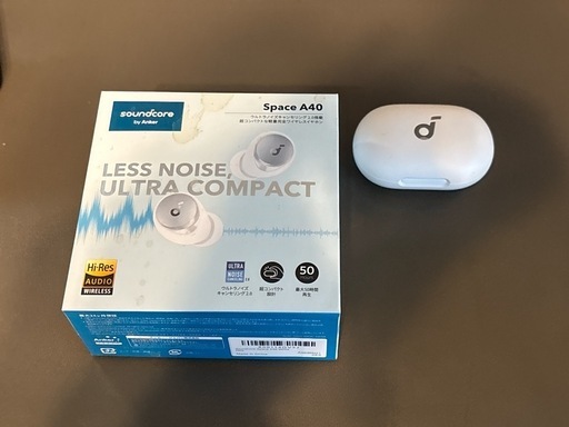 Anker soundcore Space A40 ワイヤレスイヤホン ホワイト