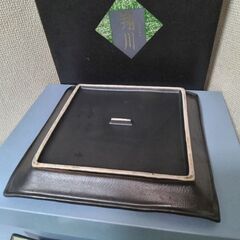 有田焼　翔川窯　緑釉貫入　　四方反り返り大角皿１客　小角皿５客　計６客の画像