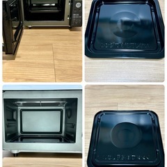 【極美品】2022年 フラットタイプ オーブンレンジ 電子レンジ SHARP RE-F161-Bの画像