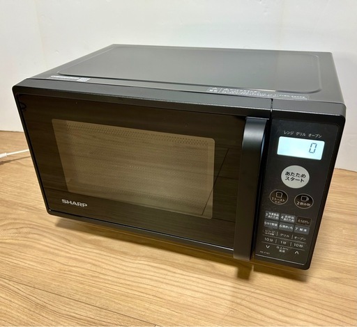 【極美品】2022年 フラットタイプ オーブンレンジ 電子レンジ SHARP RE-F161-B