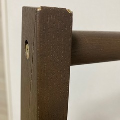 「無印良品 木製コートハンガー 棚付き／引き取り限定の画像