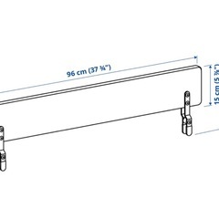 IKEAベッドガードの画像