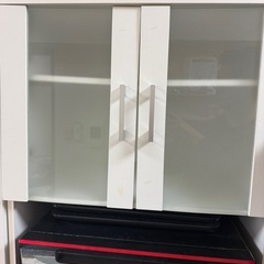 ニトリ　食器棚（右）ホワイトの画像