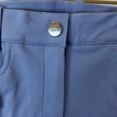 【未使用】エクイライン EQUILINE キュロット パンツ フルグリップ BREECHES 46 ライトブルー N08875 レディース 乗馬ズボン 馬術の画像