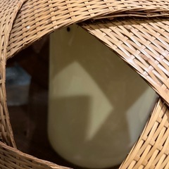 ラタン照明　電笠　大きいの画像
