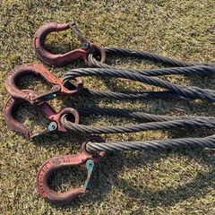 TAIYO  ４点吊りワイヤーラック　2.5t トラック　ユニック　玉掛けワイヤーの画像