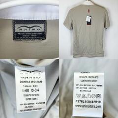 【未使用】ANIMO アニモ BUNNA コンペティションシャツ 半袖 ライディングシャツ 40 ベージュ レディース 乗馬 馬術の画像