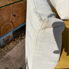 マルイチセーリング　ツートン　ソファ　オットマン付　高級の画像