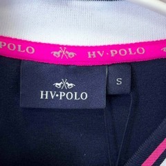 【未使用】HV POLO ボタンジャケット Sweater Button-up Chessy S ネイビー 121199 レディース 乗馬 馬術の画像
