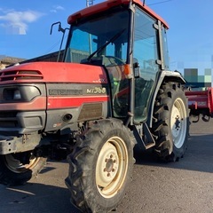 三菱トラクター MT368 36馬力 1997h エアコンキャビン パワステ バックアップ 本体のみ 中古 引き取り限定の画像