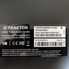 DJコントローラー/TRAKTOR KONTROL S2 Mk.3の画像