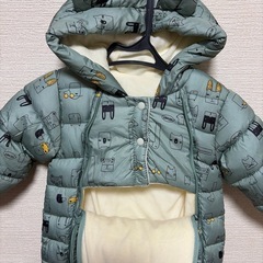 ジャンプスーツ雪遊びベビーカバーオールの画像