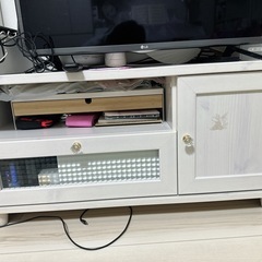 テレビ台 おしゃれ ローボード テレビボード 白 ホワイト 一人暮らし 北欧 かわいい 32型 脚付き 低い 高さ45センチ ロータイプ コンパクト 小さい 幅90cm 幅90 ＜VREND/VR45-90L＞の画像